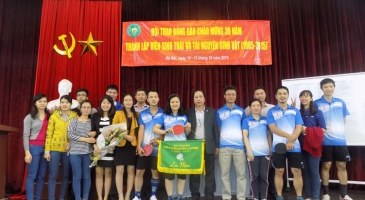 Viện Địa lý giành 02 giải ba tại Giải bóng bàn kỉ ...